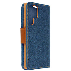 Avizar Etui Samsung S22 Ultra, Denim Bleu