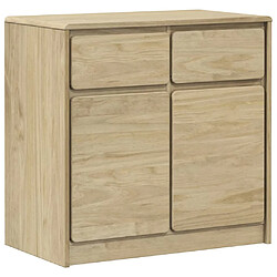 vidaXL Buffet SAUDA chêne 80x43x75,5 cm bois massif de pin