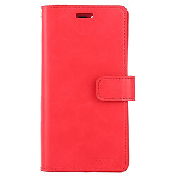 Wewoo Coque Pour iPhone 11 Pro Etui à rabat en cuir avec support emplacements cartes et porte-monnaie Rouge