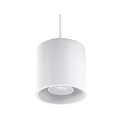 Luminaire Center Suspension ORBIS aluminium blanc 1 ampoule