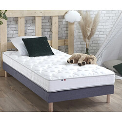 Idliterie Ensemble Matelas 100% latex 5 zones ORIGINEL + Sommier - Spécial Dos Sensible - Fabriqué en France