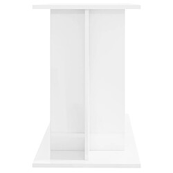 Acheter vidaXL Support d'aquarium blanc brillant 100x40x60cm bois d'ingénierie