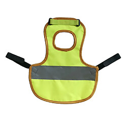 Acheter 4 Pièces Gilet Réfléchissant Pour Animaux De Compagnie Selle De Volaille Pour Poulet Oie Couleur Vive Jaune