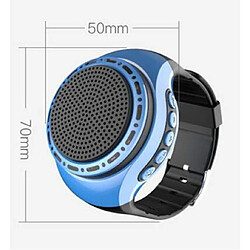 Universal Haut-parleur portable multifonctionnel Portable Mini poignet portable Sports de musique sans fil Centre de musique Subwoofer Bluetooth Speaker étanche | Haut-parleurs portatifs (Bleu) pas cher