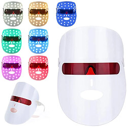 Chrono 7 Couleur LED Photon Masque,acné Masque de luminothérapie,Masque facial de luminothérapie,Blanc