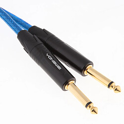 double jack 6,35 mm 1/4 pouce prise double câble audio jack RCA mâle 1 mètre