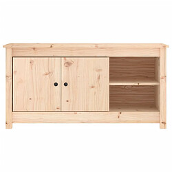 Avis Maison Chic Meuble TV scandinave - Banc TV pour salon 103x36,5x52 cm Bois de pin massif -MN91132