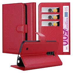 Cadorabo Coque LG K10 2016 Etui en Rouge