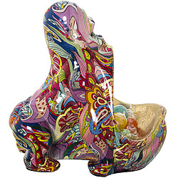 Acheter Figurine Décorative Alexandra House Living Multicouleur Plastique Gorille Graffiti 18 x 21 x 23 cm Bol