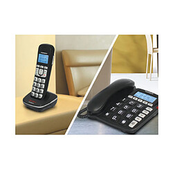 Téléphone filaire et sans fil répondeur dect noir - th540drblk - THOMSON