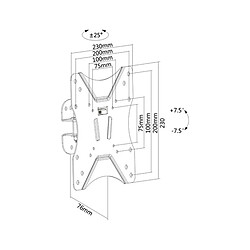 Acheter Kimex Support mural articulé pour écran TV 23"-42"