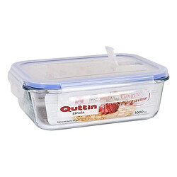 Totalcadeau Lunch box à fermeture hermétique rectangle transparent boite conservation repas Mesure - 1500 cc - 23 x 17 pas cher