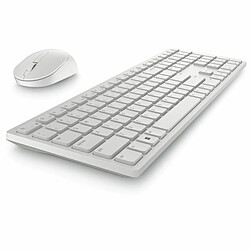 Acheter Clavier et souris sans fil Dell KM5221W-WH Blanc Qwerty US