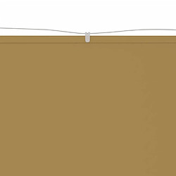 Maison Chic Auvent vertical de balcon | Store extérieur | Auvent solaire Beige 100x600 cm Tissu oxford -GKD35671