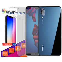 Verre trempé pour Huawei P20 + Verre Trempé Camera Arrière Protecteur - 9H Film Protection en Verre Trempé - Visiodirect -