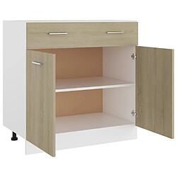 Acheter vidaXL Armoire de plancher à tiroir Chêne sonoma Bois d’ingénierie