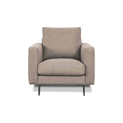 MAISON AUBERTIN Fauteuil Caruso Tissu Taupe 1 Place