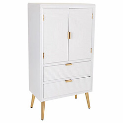 Armoire Alexandra House Living Blanc Doré Bois MDF 36 x 118 x 62 cm