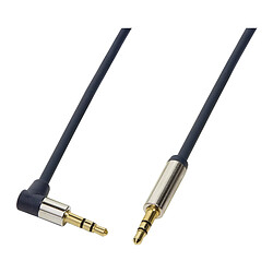 LogiLink Câble audio, 2 x jack mâle 3,5 mm, 0,5 m, coudé ()