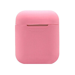 Wewoo Coque Ecouteurs sans fil en silicone anti-choc pour Apple AirPods 1/2 rose