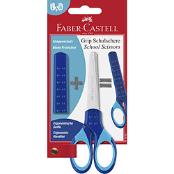 FABER-CASTELL Ciseaux scolaires GRIP, sous blister, bleu ()