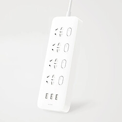 Wewoo Prise Connectée pour la maison, bureau D'origine Xiaomi Mijia Power Socket Strip 4 Sockets Big plug extension Patch Board avec 4 commutateurs de contrôle et 5V / 2.1A 3 ports USB