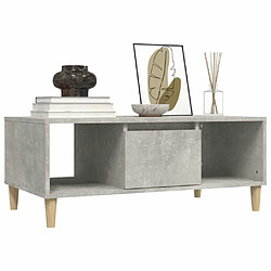 Acheter Maison Chic Table basse,Table Console Table d'appoint, Table pour salon Gris béton 90x50x36,5 cm Bois d'ingénierie -MN33655