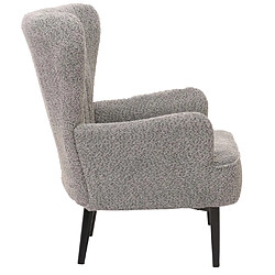 Avis Mendler Lounge-Sessel HWC-K37, Cocktail-/Ohrensessel Polsterstuhl Retro Vintage Stoff Chenille (500g/m²) Öko-Tex ~ gris