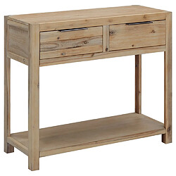 vidaXL Table console 82x33x73 cm Bois d'acacia massif