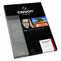 Canson infinity Satin Premium RC 206231010 Papier Photo Format A3 25 feuilles Blanc