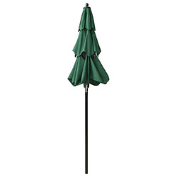 Acheter Helloshop26 Parasol mobilier de jardin à 3 niveaux avec mât en aluminium 2 m vert 02_0008778