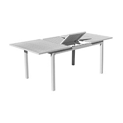 Avis HEVEA Table de jardin extensible en aluminium Palma blanc.