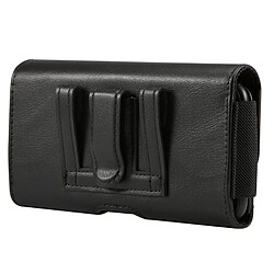 Acheter Wewoo Housse Coque Étui en cuir d'agneau avec bande élastique d'hommes de 5,5 pouces pour téléphone portable taille universelle à accrocher et fente pour carte, pour iPhone XR / HuP20 Pro autres téléphones portables 5,5 pouces (Noir)