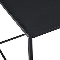 Acheter Table Console en Métal 50 x 55 x 55 cm Noir Mat [en.casa]