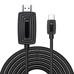 Wewoo Cable 2m USB Type-C 3.1 à HDMI 4K avec HDCP, MacBook Pro 2018/2017 compatible, iPad Pro / Air 2018, Chromebook Pixel, Samsung S9 / S8, Dell XPS 14