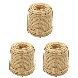 vidaXL Cordes en sisal 3 pcs 20 mm