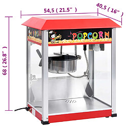 vidaXL Machine à pop-corn avec pot de cuisson en téflon 1400 W pas cher