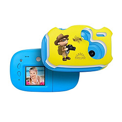 Wewoo Caméra Enfant 2.0 mégapixels 1.44 pouces écran HD Creative Mini appareil photo numérique bricolage pour les enfants bleu