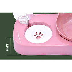 Acheter Universal Bol pour chat de compagnie Remplissage automatique de l'eau Double bol Protection du cou Antidérapant Mangeoir pour chien Bouche et menton Résistant à l'humidité Bol pour chat de compagnie | Nourriture pour chien