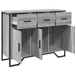 Acheter vidaXL Buffet sonoma gris 97x32,5x74,5 cm bois d'ingénierie