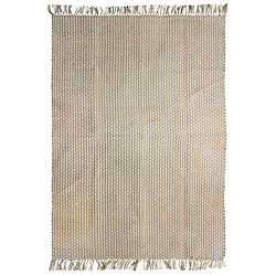 Thedecofactory INDI JUTE - Tapis en jute et coton naturel 120x170