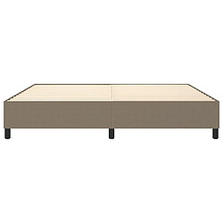 Acheter vidaXL Cadre de lit sans matelas taupe 200x200 cm tissu