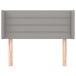 Avis Maison Chic Tête de lit scandinave avec oreilles,meuble de chambre Gris clair 93x16x78/88 cm Tissu -MN47908