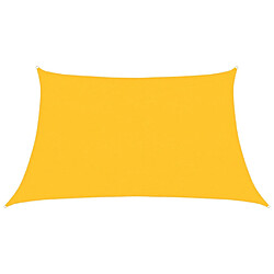 vidaXL Voile d'ombrage 160 g/m² Jaune 3/4x2 m PEHD