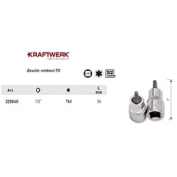 Douille-embout L=56mm 1/2"" KRAFTWERK 325040