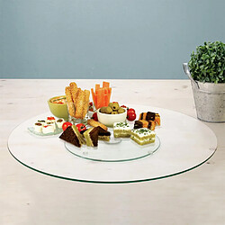 Saveurs Et Degustation Plateau tournant en verre 45 cm.