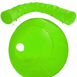 Helloshop26 Tunnel pour chat chien animaux 5 mètres vert 3708050