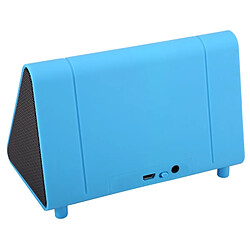 Avis Wewoo Enceinte Bluetooth d'intérieur bleu Portable Stand Sans Fil Haut-Parleur Stéréo D'induction, Appels Mains Libres & AUX IN