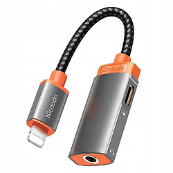 GUPBOO Adaptateur Mcdodo Lightning vers AUX Mini Jack 3,5 mm,JL2099