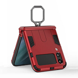 Acheter Htdmobiles Coque pour Samsung Galaxy Z Flip 4 5G - housse etui rigide anti choc - ROUGE